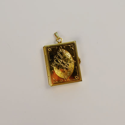 Vintage 1991 Avon Brag Locket Pendant