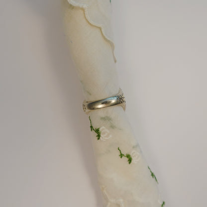 Vintage Hammered Sterling Silver Statement Ring