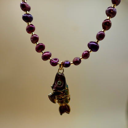 Articulated Fish Pendant Necklace