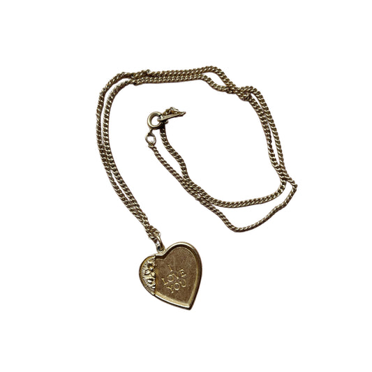 Vintage Avon Annie Heart 1982 Necklace