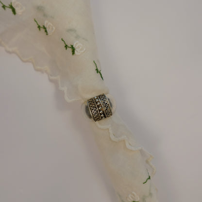 Vintage Sterling Silver Rope Style Ring