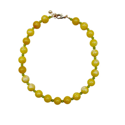 Lemon Beaded Necklace