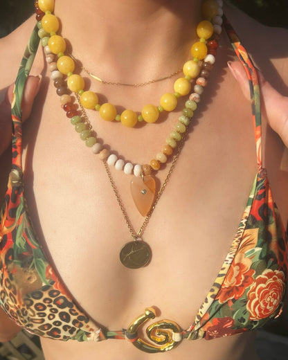 Lemon Beaded Necklace