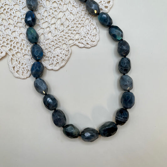 Hand Knotted Labradorite Necklace