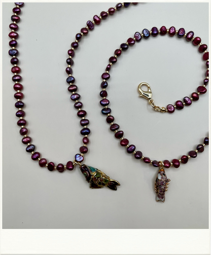 Articulated Fish Pendant Necklace