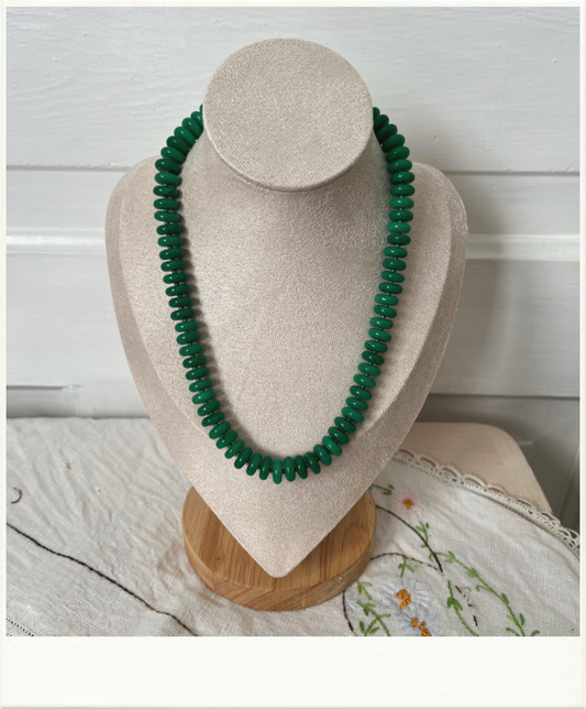 Green Rondelle Necklace