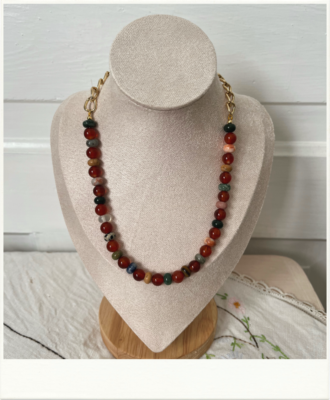 Mutli-Stone Beaded Necklace