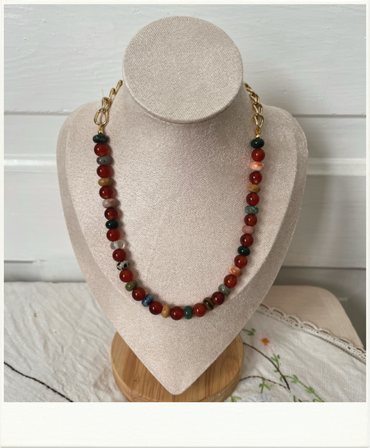 Mutli-Stone Beaded Necklace
