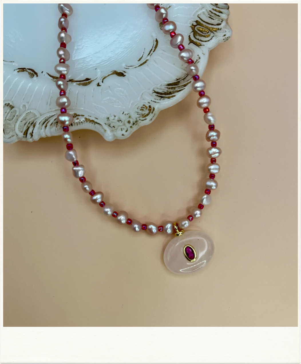 Natural Stone Pendant Necklace