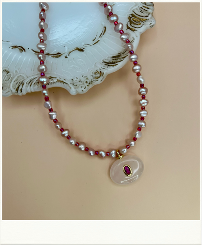 Natural Stone Pendant Necklace