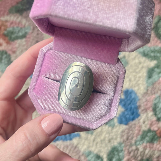 Vintage Sterling Silver Spiral Ring