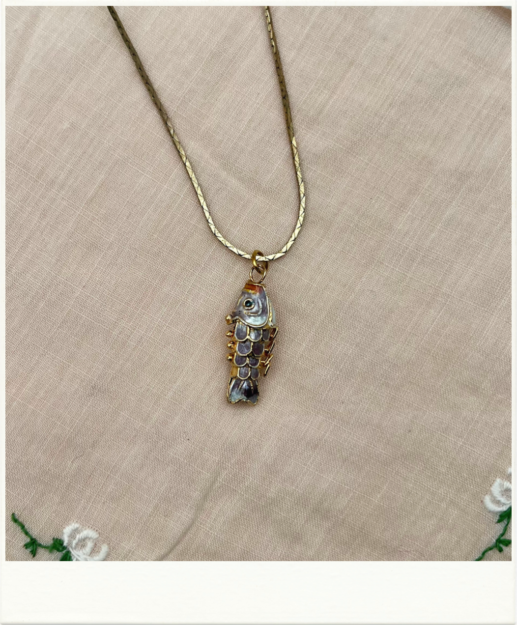 Little Swimmer Fish Pendant