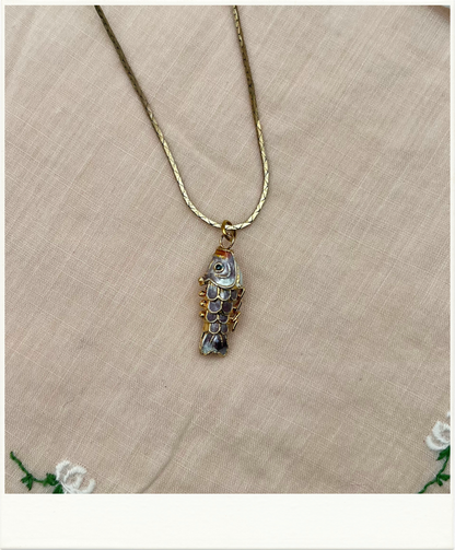 Little Swimmer Fish Pendant