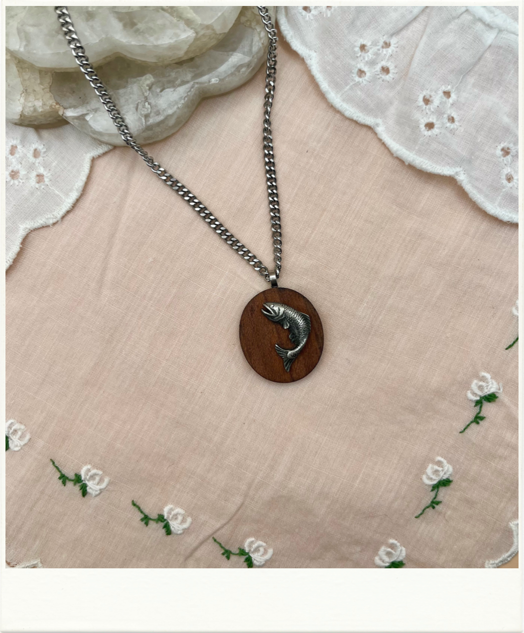 Avon Leaping Fish Necklace