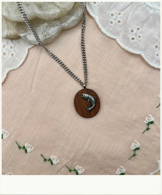 Avon Leaping Fish Necklace