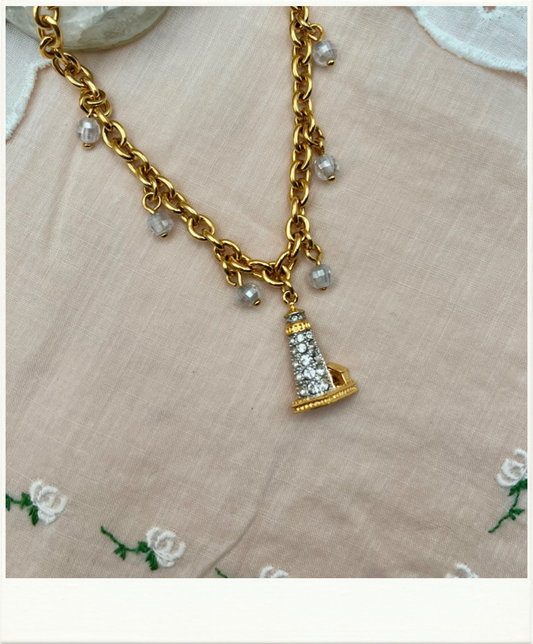 Vintage Lighthouse Charm Bracelet